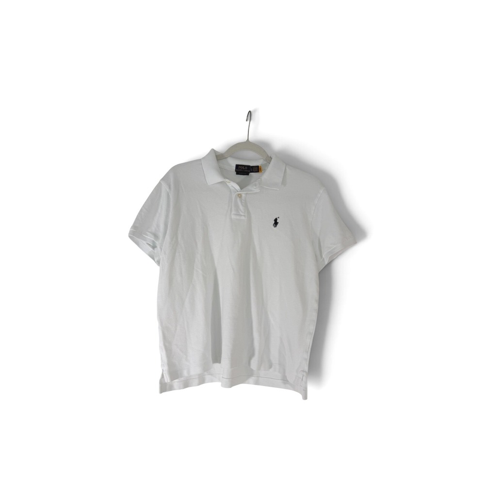 Polo Ralph Lauren Kids White Short Sleeve Pique Polo Shirt Classic Fit Large L